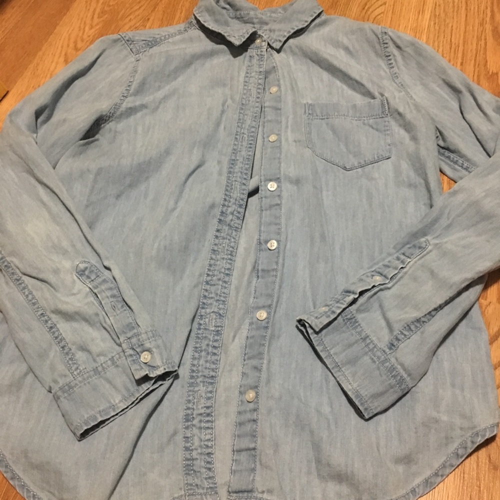 Flowy Denim Long Sleeve